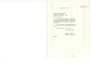 ["James R. Jones is writing to Ed Edmondson to express his admiration for an article about Junie in the Tulsa Tribune. He is enclosing the clipping for Ed to send to Junie and sends his best wishes to all of them."]