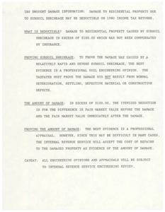 Deducting Drought Damage from 1980 Income Tax Returns: Guidelines on Proving Subsoil Shrinkage and Estimating Property Damage, 1981-01-01 - 1981-12-31