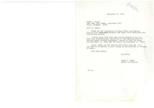 ["The document is a response from James R. Jones, a Member of Congress, to Eddie C. Eanes regarding his support for House Joint Resolution 605 prohibiting torture. Jones agrees with Eanes' view and informs him that the resolution passed in both the House and Senate. Jones also offers his assistance to Eanes in the future."]