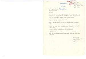 ["Sally Snell wrote a letter to Congressman James R. Jones discussing suggestions to prevent trash pollution, including more publicity for refuse disposal centers, fighting built-in obsolescence, using reusable containers, establishing recycling plants, imposing stricter fines for littering, screening junk yards, providing more trash cans in parks, banning private garbage burning, and using light-colored tissue and toilet paper to prevent water pollution."]