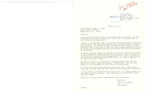 ["Julie Walker, a student at Skelly Jr. High in Tulsa, wrote a letter to Congressman James R. Jones in 1973 suggesting ways to address ecological issues. She recommended encouraging conservation of energy resources, promoting biking and walking, reducing dye in tissue products, creating a landfill for non-recyclable trash, enforcing hunting and fishing laws, and recycling paper in schools."]