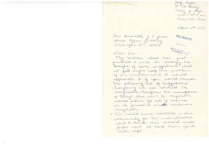 ["Becky Taylor, a student at Skelly High School, wrote a letter to Honorable J. R. Jones suggesting ways to help the environment, such as using recyclable materials, holding yard contests, planting trees, creating a trash mountain, and encouraging wildlife preservation."]