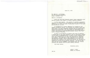 ["Julius C. Livingston expresses his concern about wasteful government spending in a letter to Congressman James R. Jones. He mentions a specific project funded by the National Science Foundation to study why people fall in love, which he deems as a waste of taxpayer money. Livingston commends Jones for his efforts to increase oversight of federal financing and urges for more control over government spending. Senator William Proxmire also criticizes the project in a letter to Jones, calling it a waste of money."]