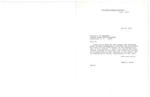 Correspondence on Water Resource Development in Oklahoma between Honorable Ed Edmondson and James R. Jones, 1972-05-08