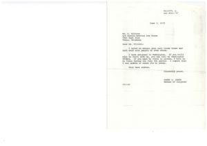 Correspondence Between Congressman James R. Jones and Mr. H. Elliott of Baskin-Robbins, 1975-06-03