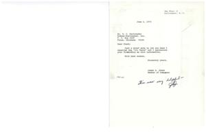 Correspondence Regarding Energy Information Between James R. Jones and R. C. Earlougher, 1975-05-22