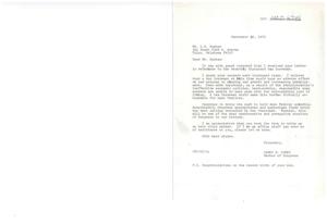 Correspondence between Congressman James R. Jones and Constituent L.W. Durham Regarding Proposed Tax Increase, 1973-09-30
