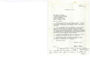 Correspondence Between Congressman James R. Jones and Kinark Corporation CEO Robert G. Walker Regarding Economic Policy and Tax Cuts, 1975-02-11