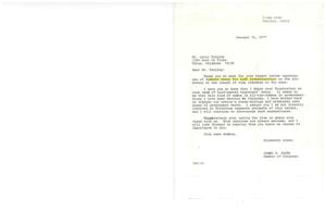 Congressman Jones Responds to Constituent&#39;s Concerns Over Federal Spending on Egg Frying Research, 1977-01-31