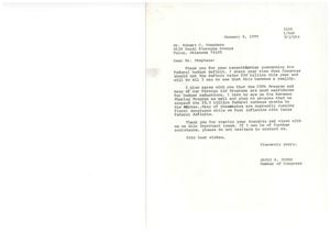 Congressman&#39;s Response to Citizen&#39;s Concerns on Federal Budget Deficit, 1978-01-08