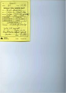 ["The message is from Gerald Shipman, who called while they was out. He wants they to call him back urgently regarding tickets for an event in July. The message includes his contact information and a reference to an efficiency pad."]