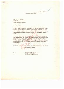 Fight for Fair Compensation: A Letter from Mr. D. W. Folsom, 1949-02-11
