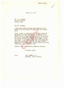 Concerns Regarding Choctaw-Chickasaw Coal and Asphalt Sale, 1949-01-24