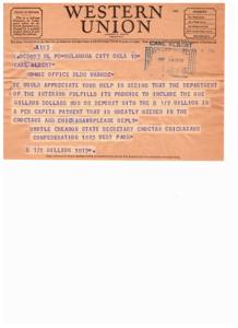 Class of Service Symbols and Telegram Communication, 1949-05-19