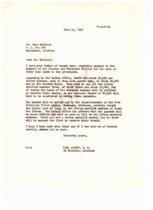 Payment for Choctaw and Chickasaw Coal Lands, 1949-06-14
