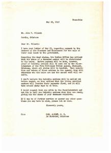 Heirship Notices for Choctaws and Chickasaws Coal Lands Payment, 1949-05-28