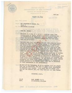 Correspondence Regarding Land Rights and the Disposition of Segregated Coal and Asphalt Lands, 1949-07-18