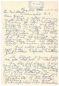 Personal Correspondence Seeking Employment and Preservation of Historic Property in 1949, 1948-12-18
