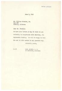 Correspondence Regarding Public Laws Related to Oklahoma Indian Affairs in 1949, 1949-01-01 - 1949-12-31