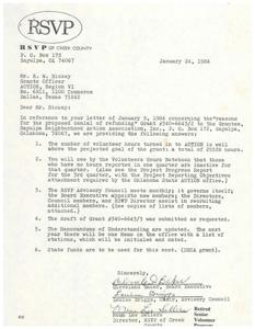 Correspondence between members of the Sapulpa community and attached petition sent to ACTION to petition their decision to not renew the Sapulpa NAA grant, 1984-01-17