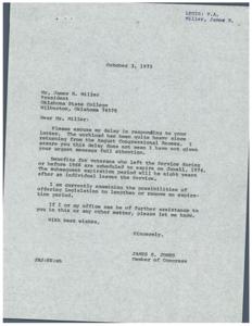 President urges Representative to extend G.I. benefits for veterans., 1974-06-01