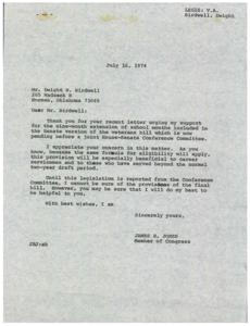 Jones appreciates Birdwell&#39;s concern and supports the school months extension., 1974-07-16
