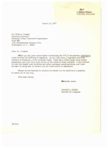 Jones thanks Thompson for opposing Bellmon&#39;s proposal to defund Indian hospitals., 1977-07-20