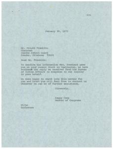 Challenges and Solutions in Indian Housing: Testimony of Ron Froman, Executive Director of the Housing Authority of the Creek Nation of Oklahoma, 1973-01-01 - 1973-12-31