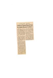 Resolution in Support of Institute of the Southern Plains School at Hammon, 1973-01-01 - 1973-12-31