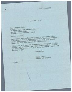 Resolution for Enrollment of Freshman Students at Intermountain Boarding School, 1973-04-21