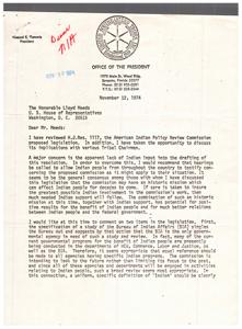 Review and Recommendations Regarding the American Indian Policy Review Commission, 1974-11-12