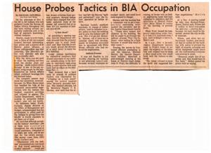 1972 Bureau of Indian Affairs Occupation: Investigation into Government Response and Tactics, 1972-01-01 - 1972-12-31