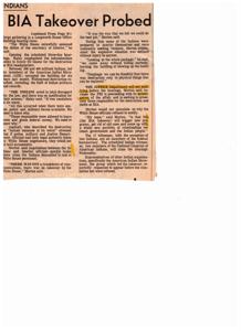 ["The Yakima Tribal Council is unhappy with the Bureau of Indian Affairs' relationship with self-styled Indian leaders, who they feel do not represent the interests of reservation Indians. They are concerned that the BIA is more focused on urban Indians than reservation Indians, and that this could lead to a repeat of the situation in 1970, when priorities were shifted away from reservations."]