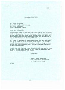 ["The document contains a letter from Juanita West to various government officials, expressing her outrage at the actions of a group of militants who occupied the Bureau of Indian Affairs building in Washington D.C. last week. She calls for their prosecution and for an investigation into the American Indian Movement."]