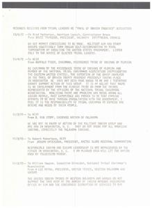 Tribal Leaders&#39; Response to the &#39;Trail of Broken Treaties&#39; Activism in 1972: A Compilation of Messages, 1972-11-04