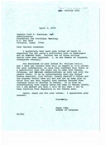 Correspondence Regarding the American Indian Movement&#39;s Activities and Ensuing Government Response in 1973, 1973-03-21