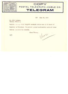 Communication Services and Telegram Correspondence in 1936: A Case Study, 1936-06-22