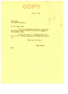 Correspondences over Financial Aid to the Seminole Tribe in 1936, 1936-03-11