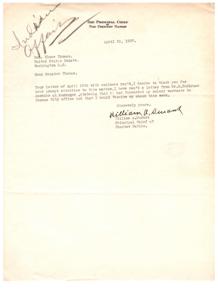 Correspondence from Principal Chief of Choctaw Nation to Senator Elmer Thomas Regarding Salary Matters, 1937, 1937-04-21