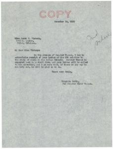 Correspondence on the Need for Music Education in Oklahoma Indian Schools in 1935, 1935-11-08