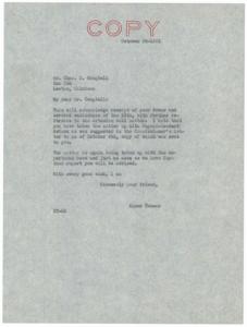 Correspondence Regarding the Artesian Well Project at Fort Sill Indian School, 1935, 1935-10-04