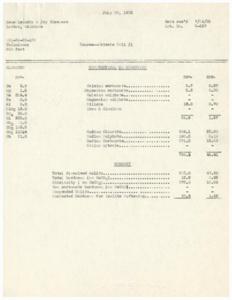 1935 Water Quality Analysis and Well Information for Acme Laundry &amp; Dry Cleaners in Lawton, Oklahoma, 1935-07-30