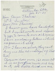 Legal Correspondence on the Clarence Hardridge Property Case, 1935-01-18