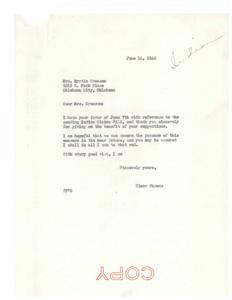 Correspondence Regarding the Indian Claims Bill of 1946, 1946-06-14