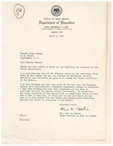 Correspondence and Observations on the Educational Conditions in the Navajo Reservation, 1946, 1946-03-05