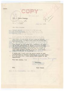 Correspondences Regarding Conditions at the Washi Valo Indian Reservation in 1948, 1948-06-15