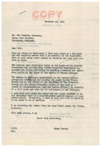 Correspondence Regarding Seven Clan Society&#39;s Land Rights and Incorporation Efforts in 1945, 1945-12-04