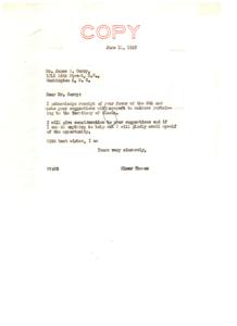 Defense of Alaska Native Rights: A Thank You Letter to Senator Thomas, 1949-06-08