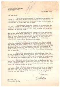 A Call to Rededicate Ourselves: A Christmas Message from Edward V. Rickenbacker
