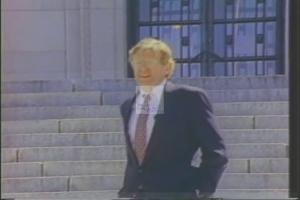 ["The 1994 political TV ad for Republican Party candidate John Bradley Ashford showcases his strong leadership qualities and legislative successes. Featuring Ashford speaking confidently at various campaign events and directly to the camera, the ad highlights his achievements, endorsements, and his vision for the future. His approachable yet serious demeanor suggests a capable and trustworthy candidate."]